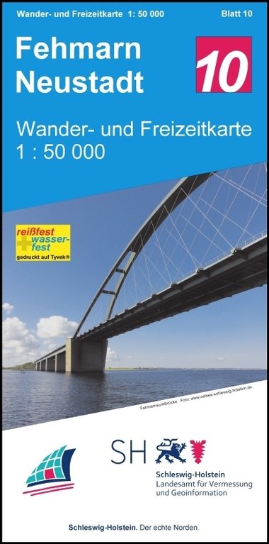 10 Fehmarn - Neustadt 1:50 000 - Wander- und Freizeitkarte Schleswig-Holstein