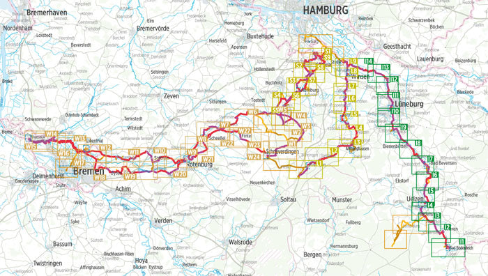 Lüneburger Heide Fluss-Radwege - Bikeline Radtourenbuch