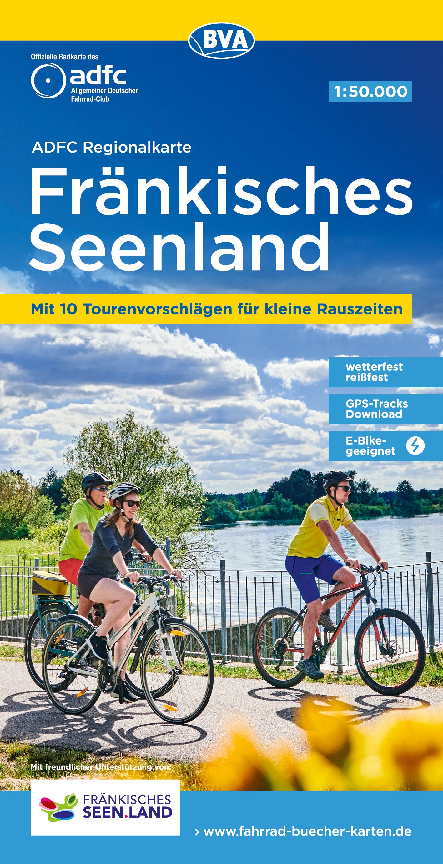 Fränkisches Seenland - ADFC Regionalkarte