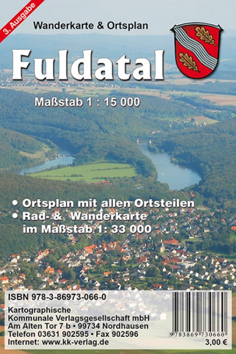Fuldatal 1:33.000 - Rad- und Wanderkarte & Ortsplan