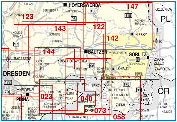 142 Görlitz, Löbau, Reichenbach/O.L. und Umgebung 1:35.000