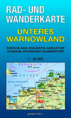 Rad- & Wanderkarte Unteres Warnowland - 1:30.000