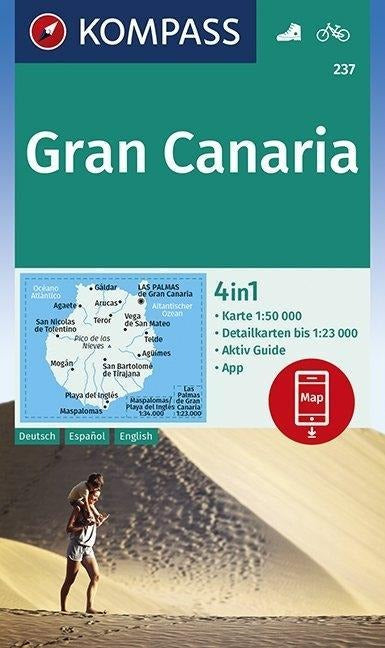 237 Gran Canaria 1:50.000 - Kompass Wanderkarte