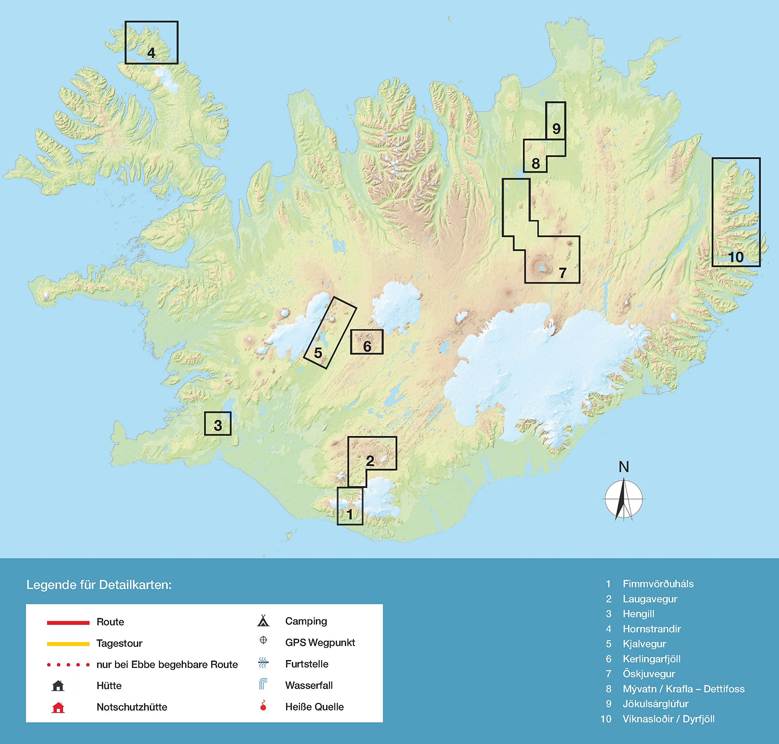 ISLAND - Naturparadies am Polarkreis - Wanderführer