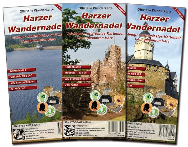 Harzer Wandernadel 1:50.000 - Wanderkartenset