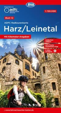 ADFC-Radtourenkarte 12 Harz / Leinetal 1:150.000