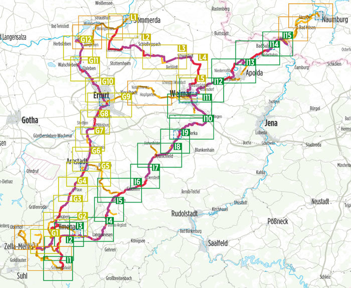 Ilmtal-Radweg - Gera-Radweg - Laura-Radweg - Bikeline Radtourenbuch