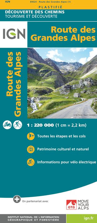 Route des Grandes Alpes - 1:220.000