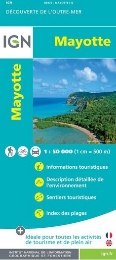 Mayotte 1:50.000 - Landkarte