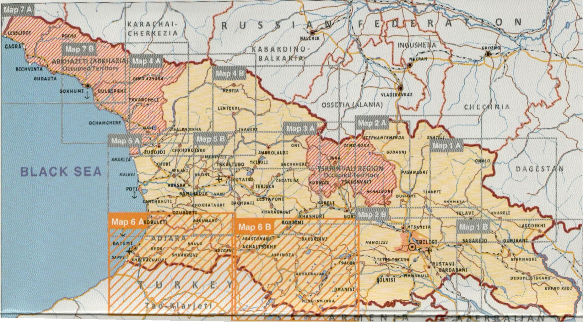 Georgien 1:200.000 Provinz-Straßenkarten Geoland Maps