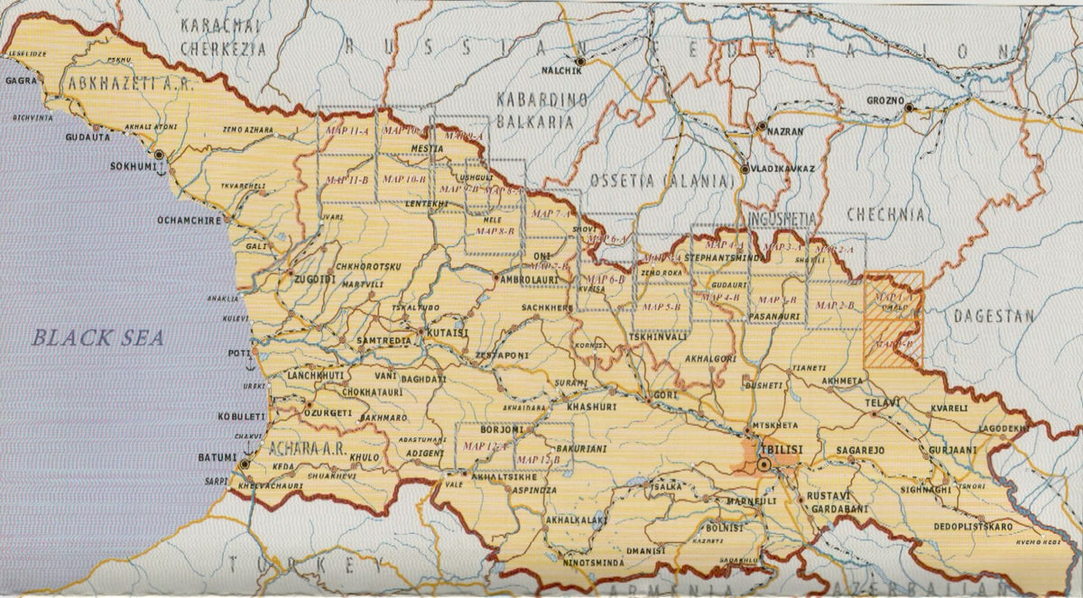 Geoland Georgien 1:50.000 Trekkingkarten Geoland Maps
