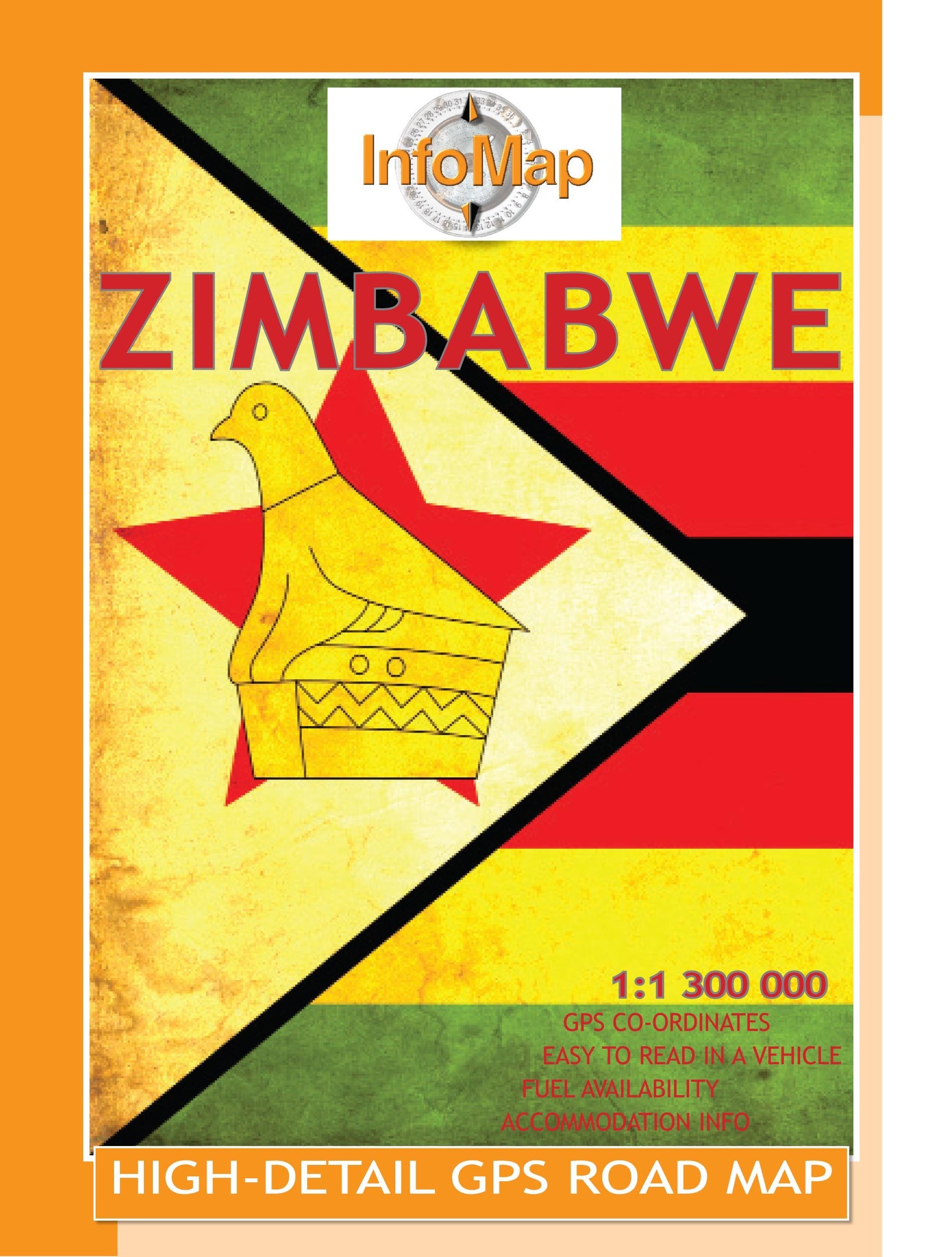 Zimbabwe InfoMap 1:1,3 Mio.