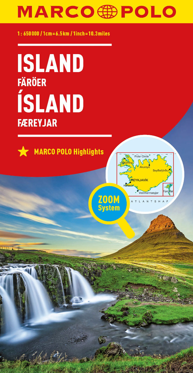 Island, Färöer 1:650.000 - Marco Polo Straßenkarte