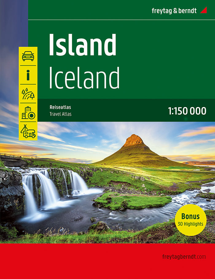 Island Reiseatlas - Autoatlas 1:150.000 - Spiralbindung