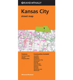 Kansas City - Stadtplan Rand McNally