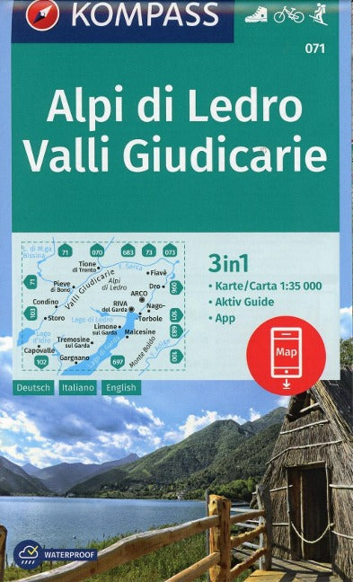 071 Alpi di Ledro-Valli Giudicarie - Kompass Wanderkarte
