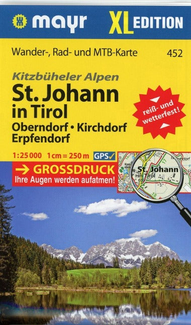 WM 452 St. Johann in Tirol XL - Kompass Karten