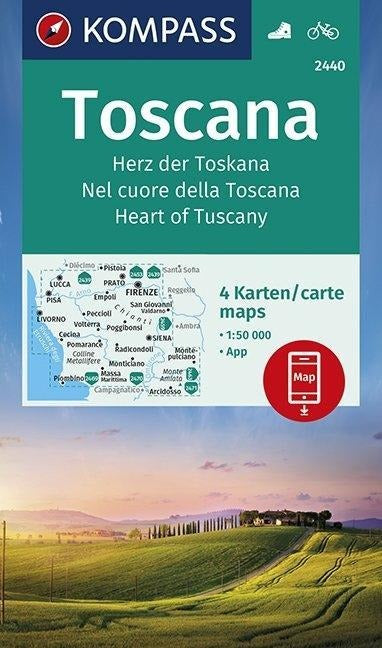 2440 Toscana - Herz der Toskana - Kompass Wanderkartenset