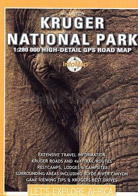 Kruger National Park and Lowveld 1:300.000 Landkarte Reisekarte GPS InfoMap