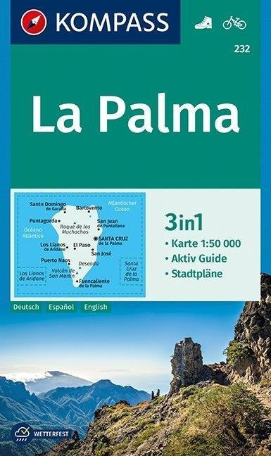 232 La Palma - Kompass Wanderkarte