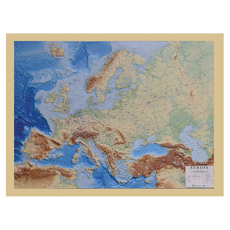 Reliefkarte Europa 1:7.000.000 - LAC
