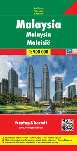 Malaysia - 1:900.000 Straßenkarte - Freytag & Berndt