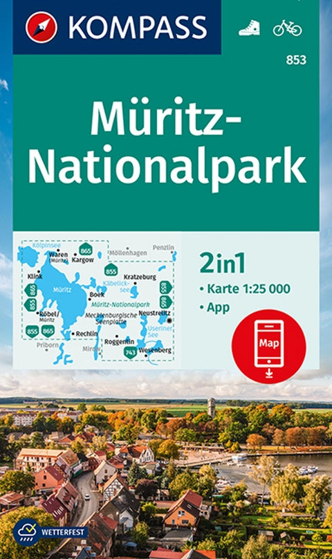 853 Müritz-Nationalpark 1:25.000 - Kompass Karten