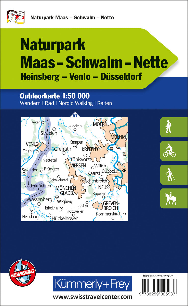 62 Naturpark Maas - Schwalm - Nette - Kümmerly und Frey - 1:50.000