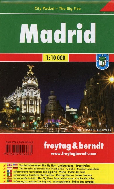 Madrid Stadtplan 1:10.000, City Pocket