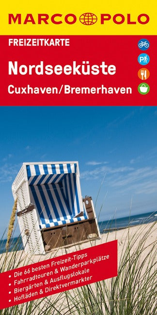 Nordseeküste, Cuxhaven, Bremerhaven 1:110.000 - Marco Polo Freizeitkarte