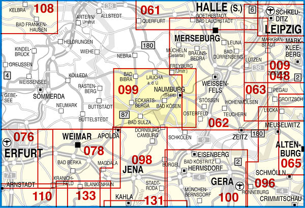 099 Mittleres Saaletal, Naumburg und Umgebung 1:35.000