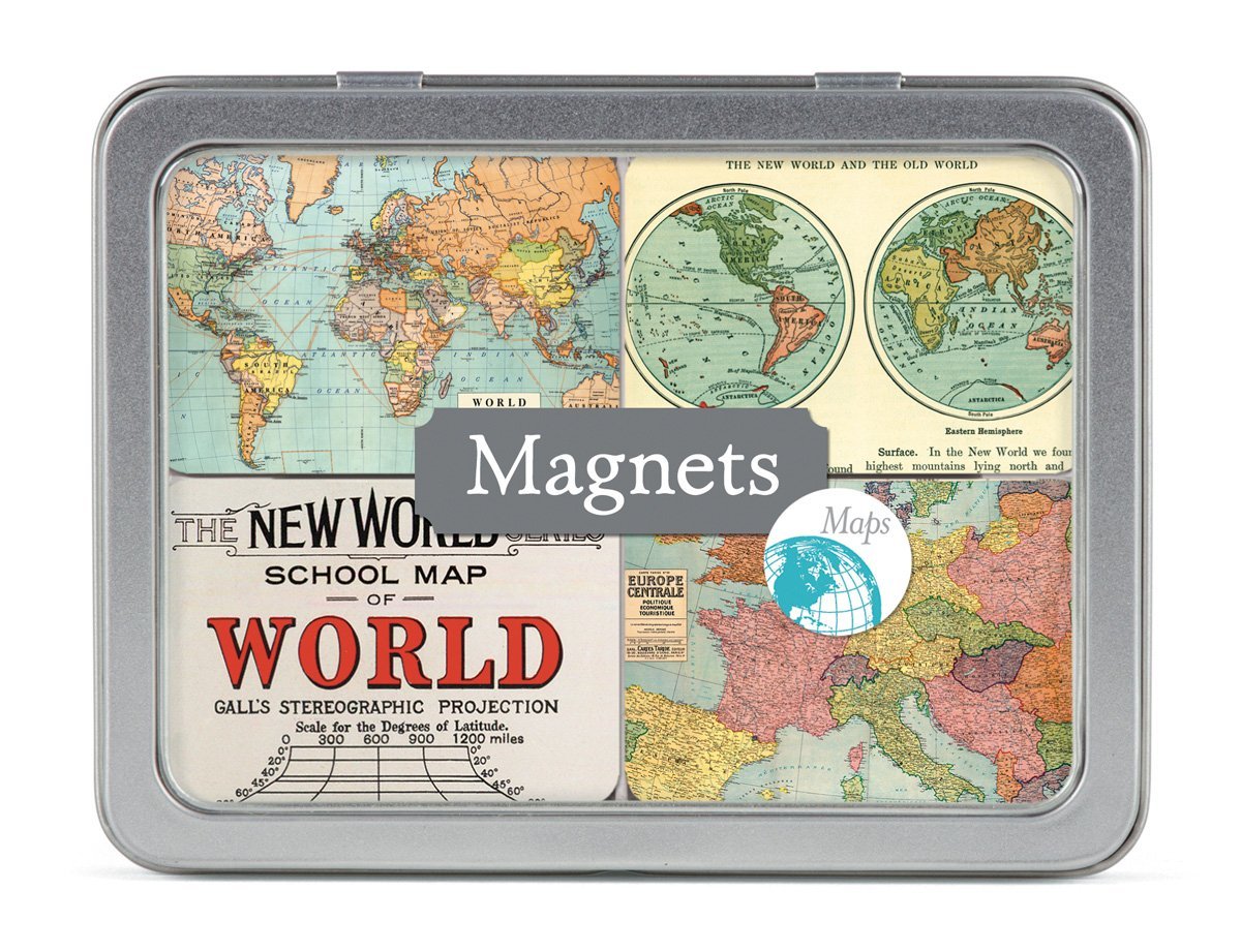 Map Magnets Box Set Vintage Maps