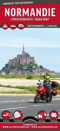 Normandie 1:300.000 - MoTourMaps - Motorradkarte