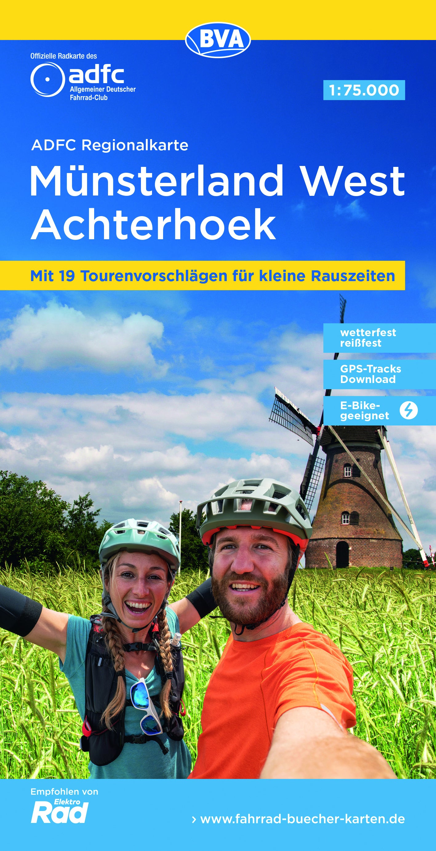 Münsterland West / Achterhoek - ADFC Regionalkarte