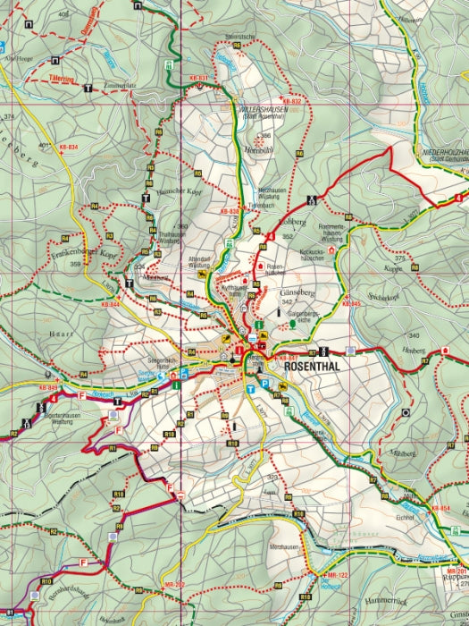 Burgwald - Ederbergland 1:35.000 - Rad- und Wanderkarte