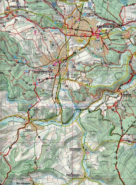 Diemelsee - Twistesee - Edersee 1:35.000 - Rad- und Wanderkarte