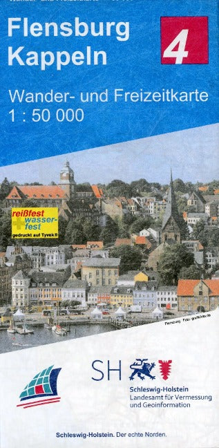 4 Flensburg - Kappeln 1 : 50 000 - Wander- und Freizeitkarte Schleswig-Holstein
