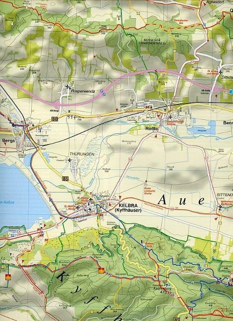 108 Naturpark Kyffhäuser, Sondershausen und Umgebung 1:35.000