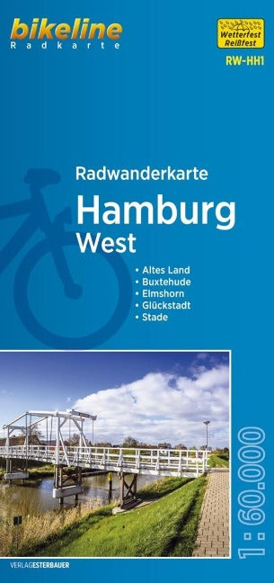 Hamburg West 1 : 60.000 - bikeline Radwanderkarte