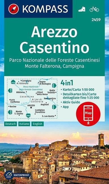 2459 Arezzo - Casentino - Kompass Wanderkarte