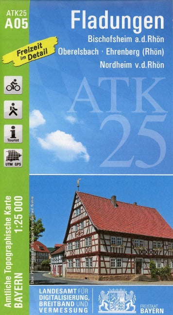 ATK25 - Rad- und Wanderkarte Bayern Süd (O-S) - 1:25.000 Topograhische Karte