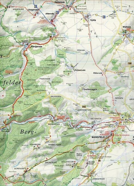 130 Östliches Harzvorland, Mansfeld, Hettstedt, Lutherstadt Eisleben und Umgebung 1:50.000