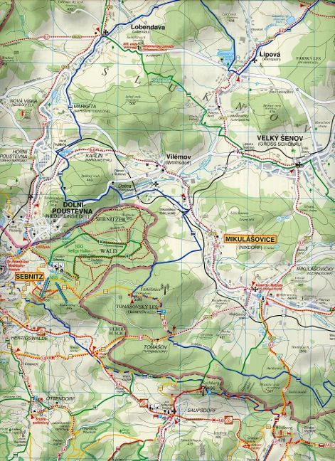 073 Oberlausitzer Bergland und Nationalpark Böhmische Schweiz 1:35.000 Wanderkarte