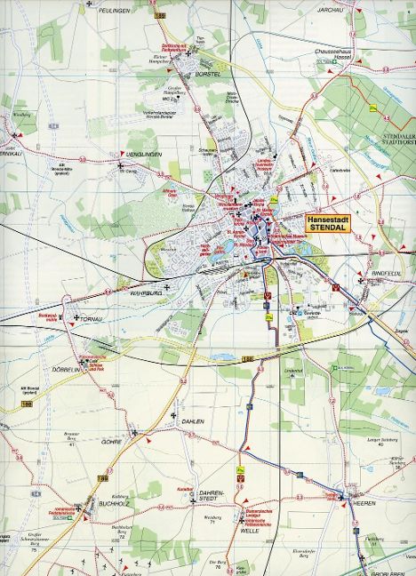 243 Flusslandschaft Elbe, Stendal, Osterburg, Havelberg und Umgebung 1:50.000