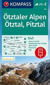 43 Ötztaler Alpen - Kompass Wanderkarte