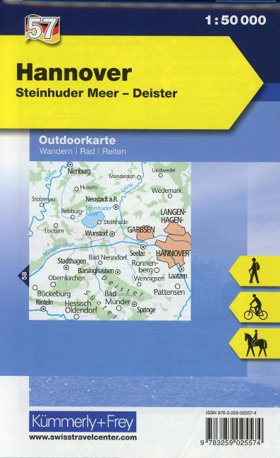 Hannover, Steinhuder Meer, Deister 1:50.000