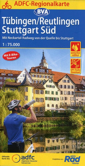 Tübingen/Reutlingen/Stuttgart Süd - ADFC Regionalkarte