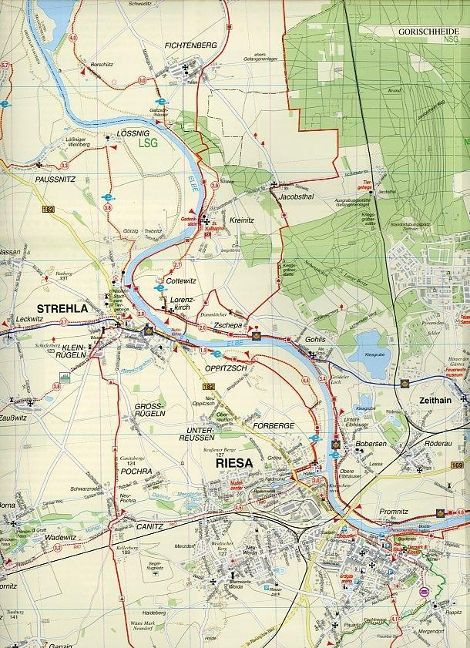 145 Riesa, Oschatz, Großenhain und Umgebung 1:50.000