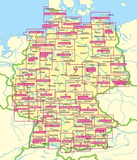 Fränkische Alb, Oberpfalz 1:100.000 - Marco Polo Freizeitkarte