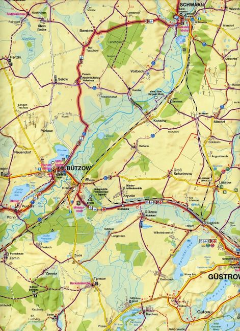 fahrrad kaufen güstrow Fahrradkarte Rostock, Güstrow